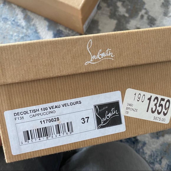 Christian Louboutin- DECOLTISH 100 SIZE 37